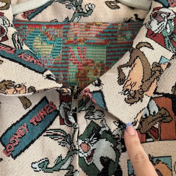 Handmade Looney Tunes Zip Jacket - Picture 3 of 3